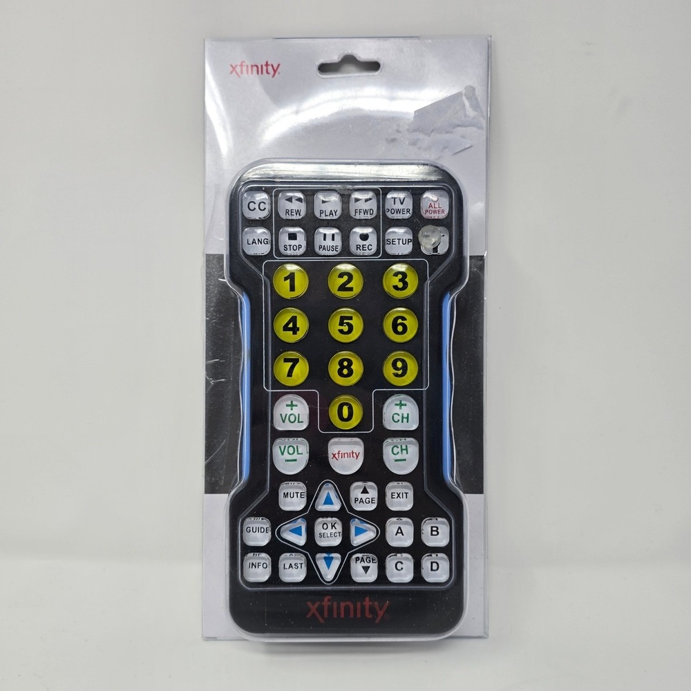 Xfinity Comcast Large Button Remote Control for Seniors Low Vision 025383048692